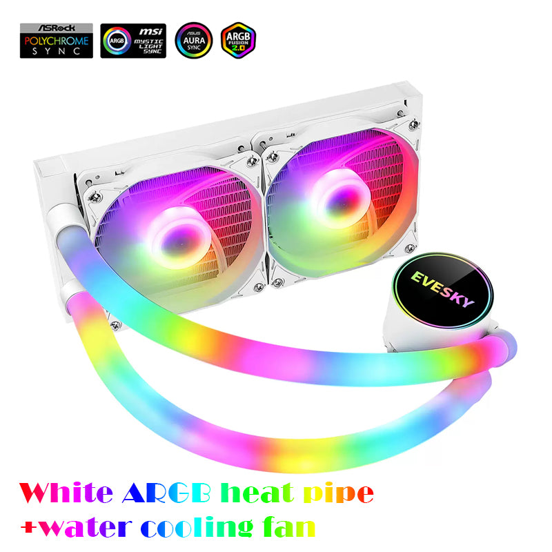 EVESKY Ice Age 240/360 Water Cooling 5V ARGB CPU Radiator Fan Built-in Water Cooling