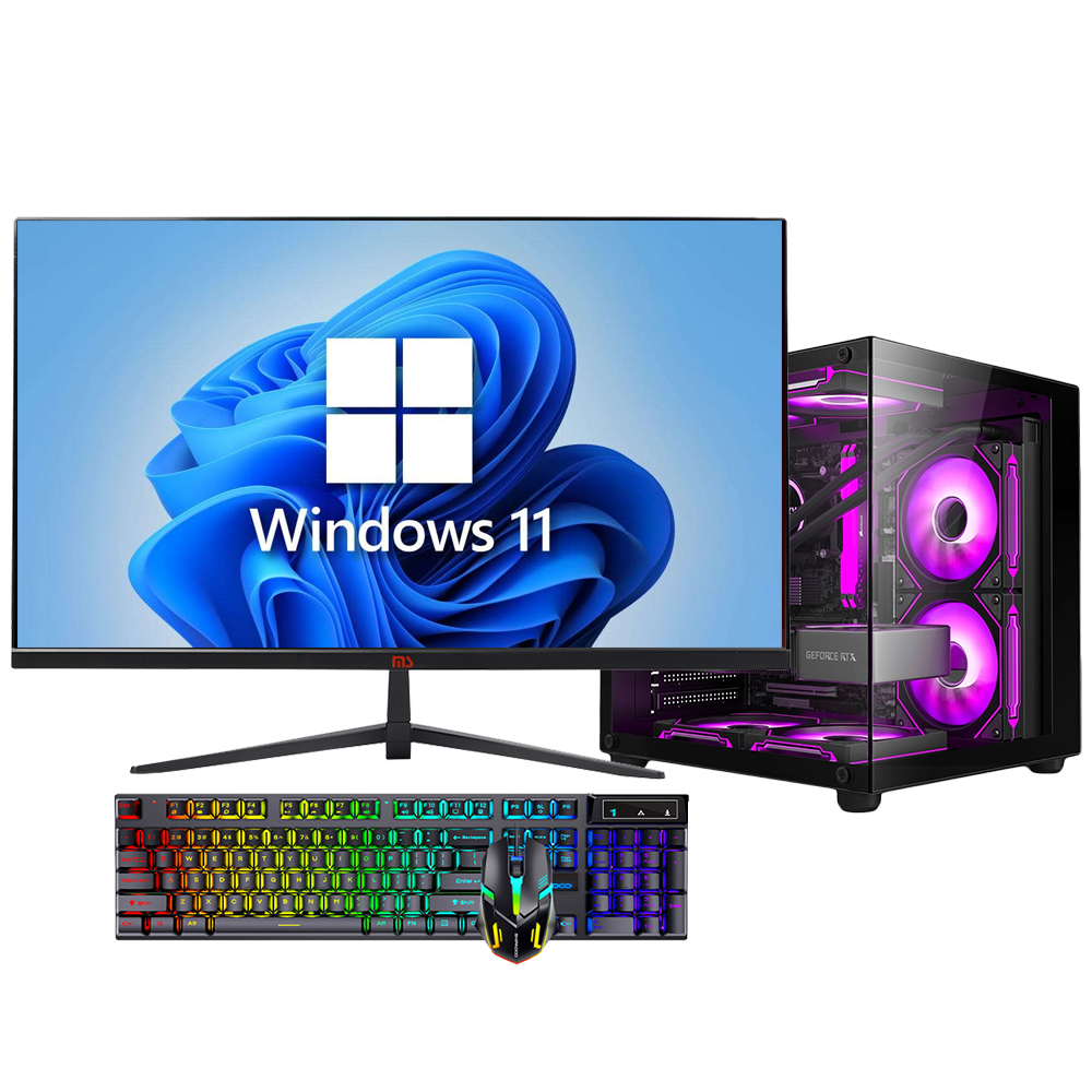 27英寸全套Intel® Core™ i5-12400F处理器DDR4 16GB M.2 512GB GTX1660S 6G独立显卡第12代台式电脑全套