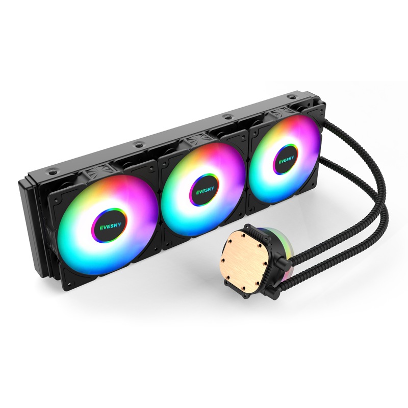 EVESKY ARGB Shenguang 360 all-in-one water cooling radiator set desktop computer CPU water cooling fan