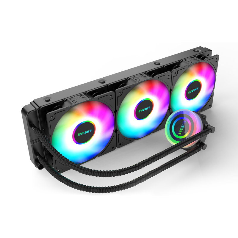 EVESKY ARGB Shenguang 360 all-in-one water cooling radiator set desktop computer CPU water cooling fan
