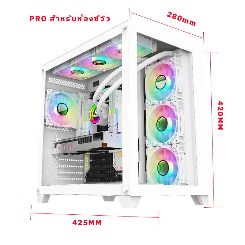 EVESKY海景房PRO电脑机箱台式主机箱atx X99双CPU电脑机箱