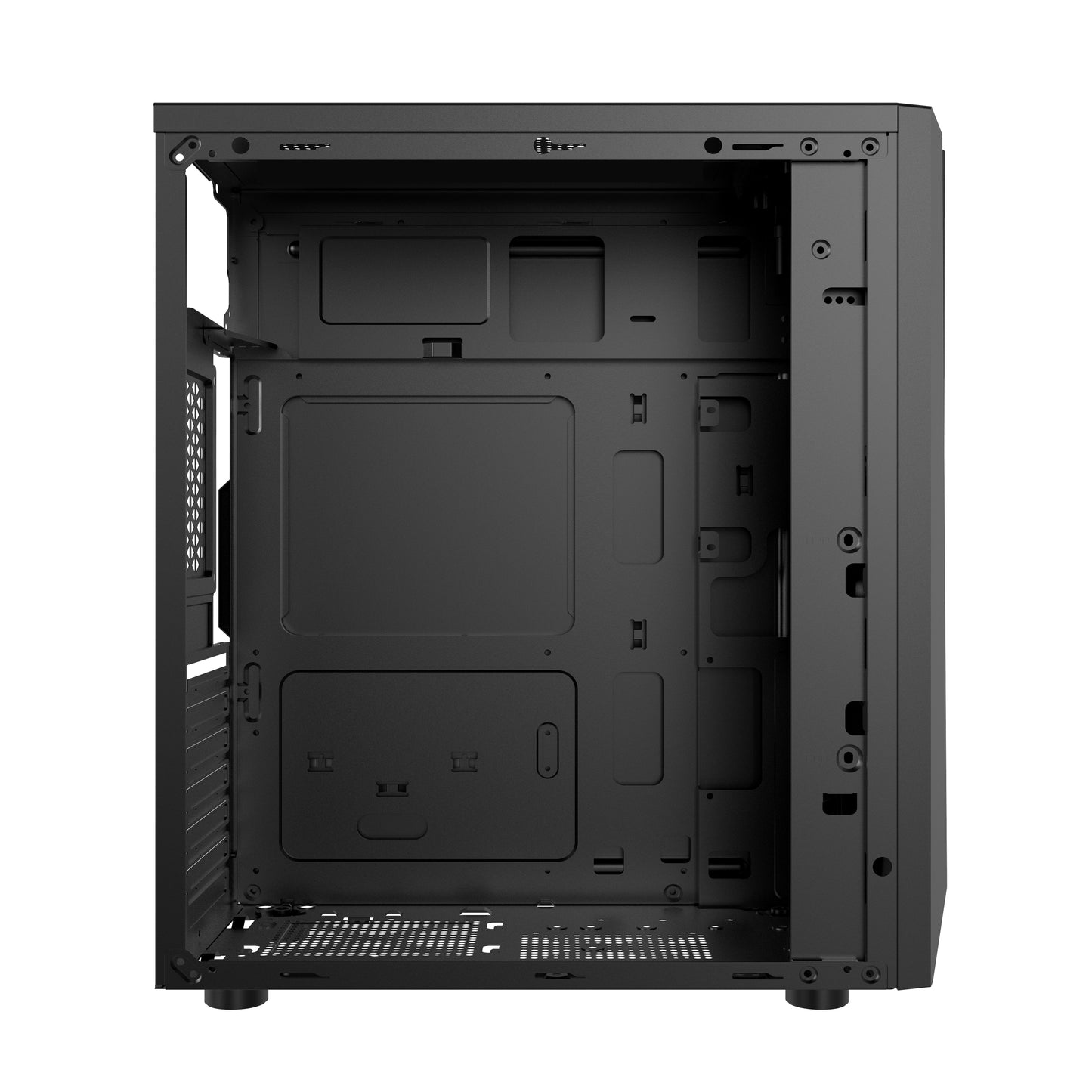 AOCZHTA 炫彩3号 ATX电竞电脑机箱 RGB灯效侧透机箱 支持ATX/Micro-ATX/ITX主板 USB3.0 支持310mm显卡 商务办公DIY游戏机箱 黑色