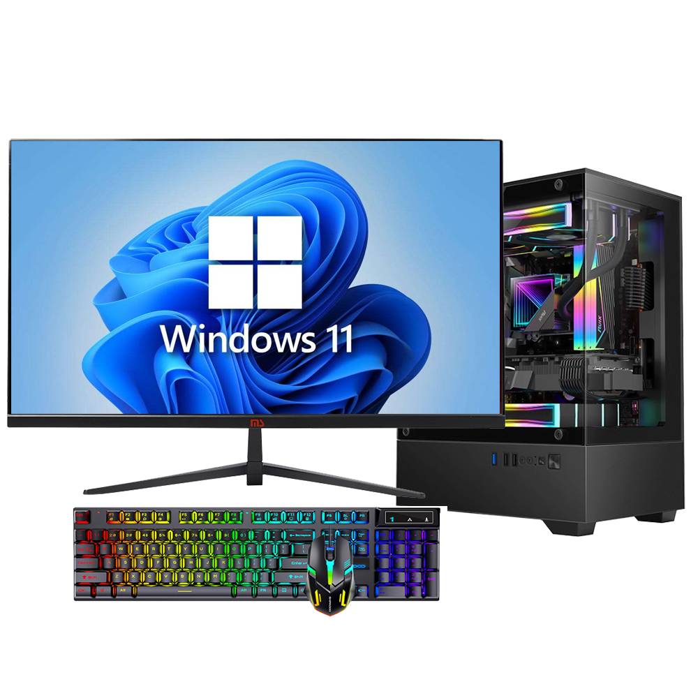 27英寸全套Intel® Core™ i5-12400F处理器DDR4 16GB M.2 512GB GTX1660S 6G独立显卡第12代台式电脑全套