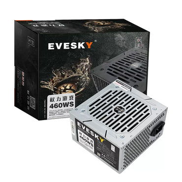EVESKY computer power supply desktop power supply 460WS computer host power supply rated 250W graphics card power supply