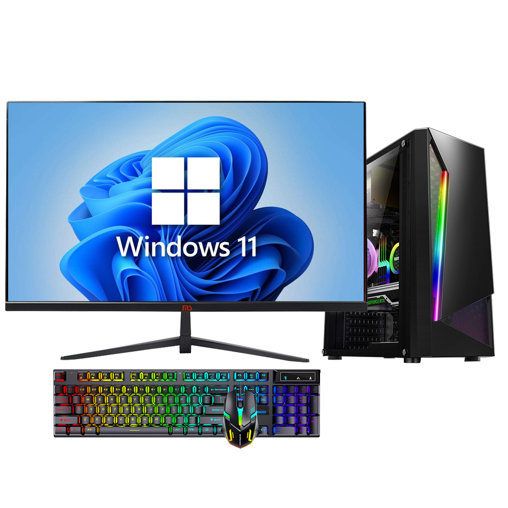 27英寸全套Intel® Core™ i5-12400F处理器DDR4 16GB M.2 512GB GTX1660S 6G独立显卡第12代台式电脑全套
