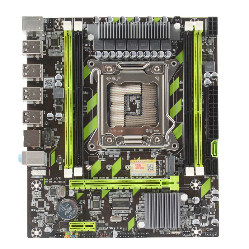 Mingsu X79 DDR3 LGA 2100 four memory interface gaming computer motherboard supports M.2 solid state drive 1000M X79 motherboard