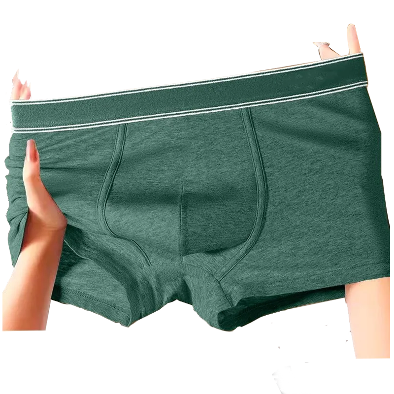 HELLO กางเกงบ็อกเซอร์ชายสีพื้นราคาส่ง