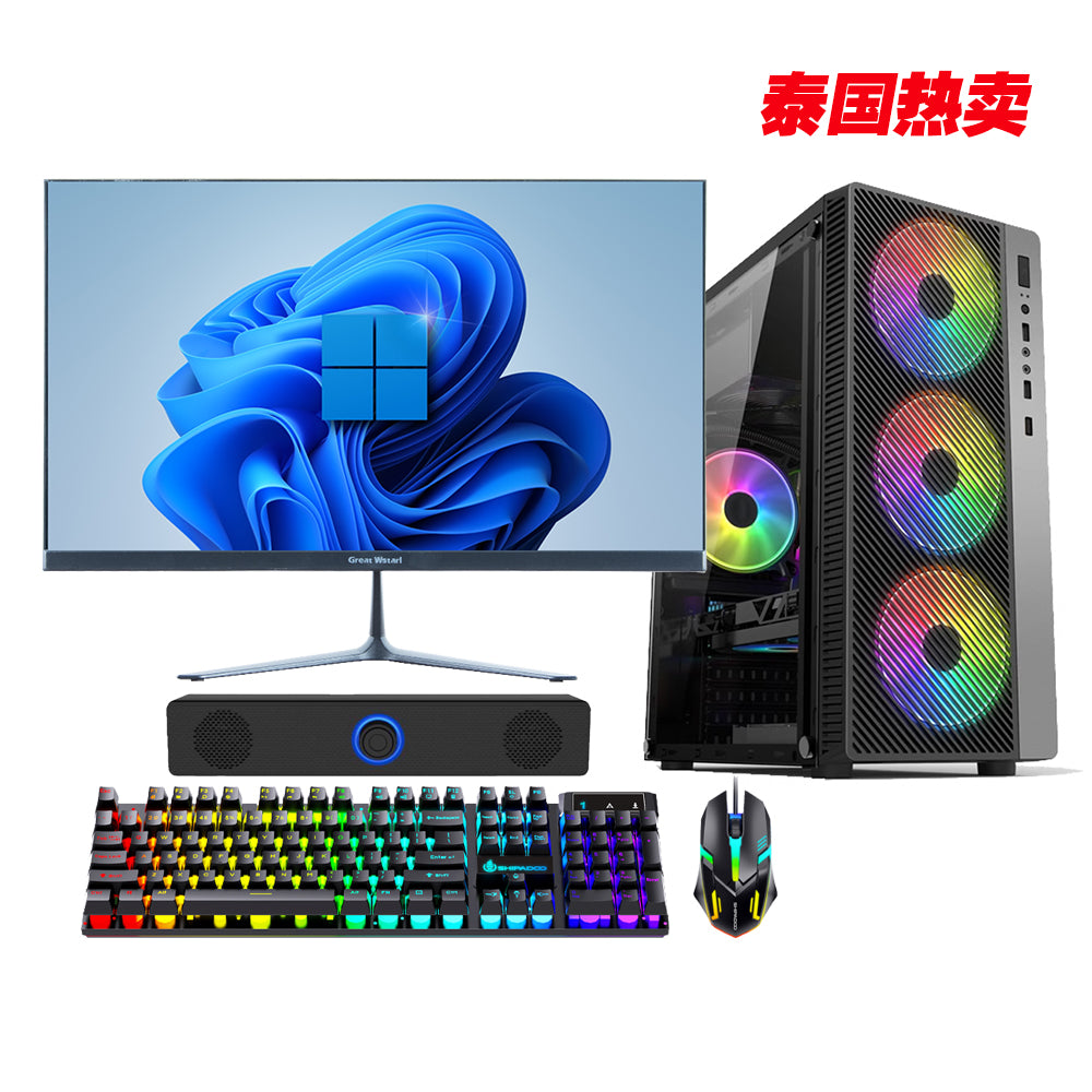 27英寸全套Intel® Core™ i5-12400F处理器DDR4 16GB M.2 512GB GTX1660S 6G独立显卡第12代台式电脑全套