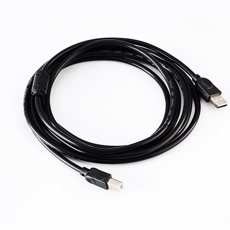 USB printer extension cable สายพิมพ์ USB 1.5 เมตร 3 เมตรสี่เหลี่ยมปาก A / B เต็มทองแดงเครื่องพิมพ์สายเชื่อมต่อข้อมูลสายเครื่องพิมพ์โรงงานขายส่ง