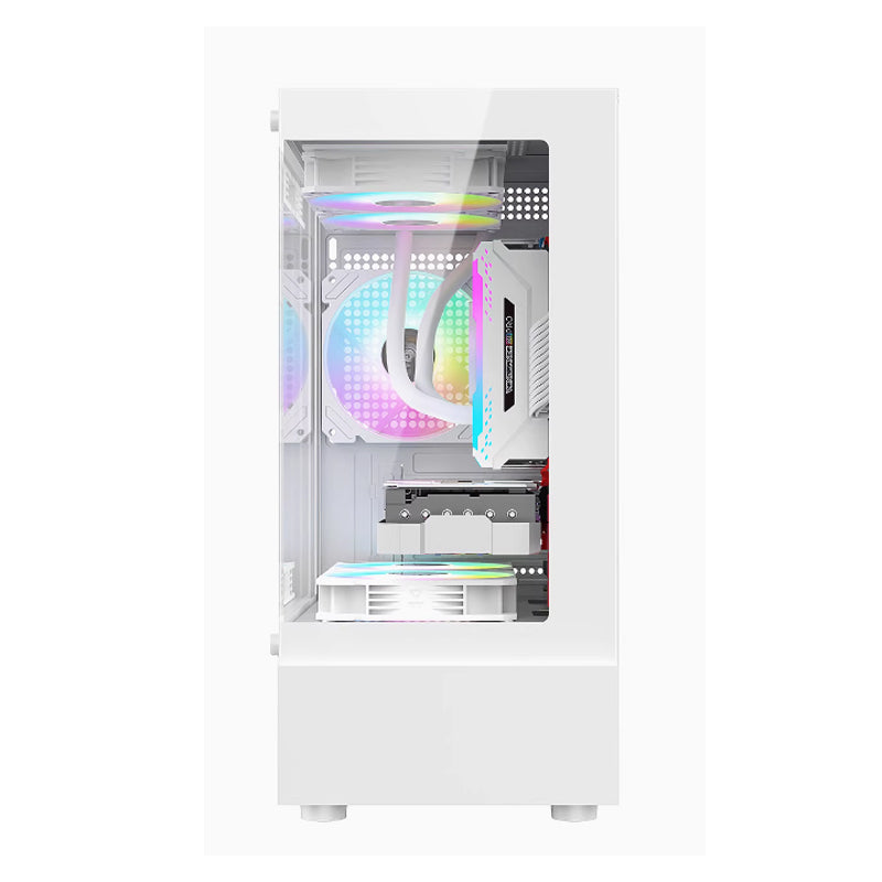 玄武MINI海景房电脑机箱台式机matx玻璃侧透游戏机箱