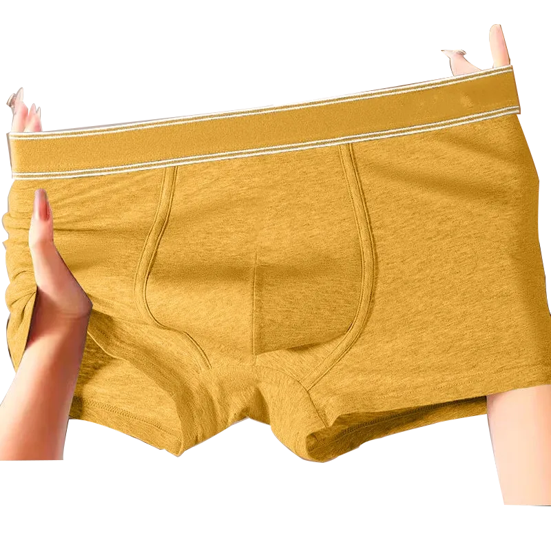 HELLO กางเกงบ็อกเซอร์ชายสีพื้นราคาส่ง