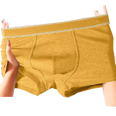 HELLO 4 แพ็ค 4 ชิ้นต่อแพ็ค กางเกงบ็อกเซอร์ชาย สีพื้น ขายส่ง