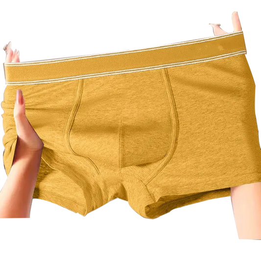 HELLO กางเกงบ็อกเซอร์ชายสีพื้นราคาส่ง