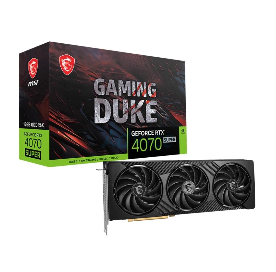 MSI GEFORCE RTX 4070 SUPER GAMING DUKE 3X - 12GB GDDR6X 显示卡