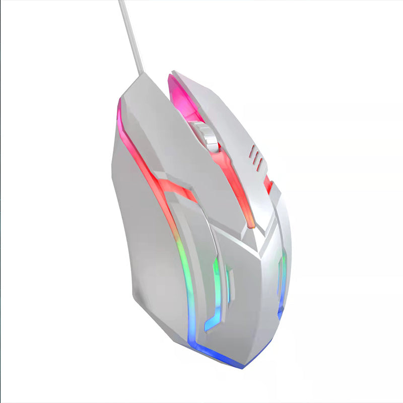 MINGSU S190 USB wired computer mouse luminous mouse