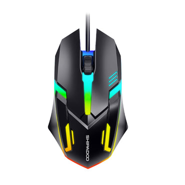 MINGSU S190 USB wired computer mouse luminous mouse