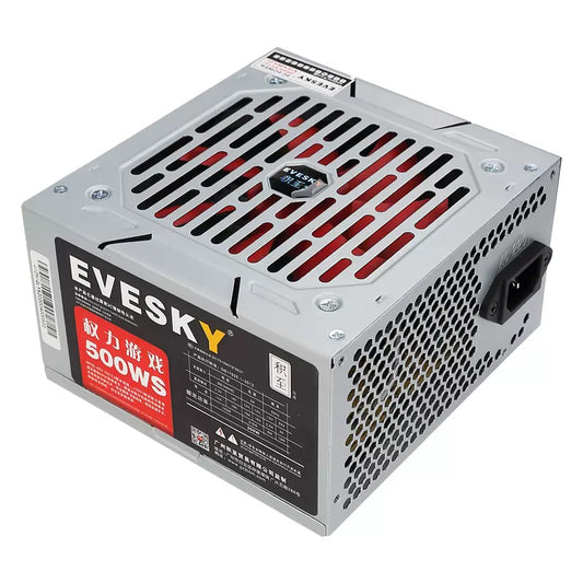 EVESKY computer power supply desktop power supply 500WS computer host power supply rated 300W graphics card power supply