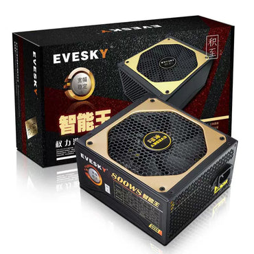 EVESKY 800WS แหล่งจ่ายไฟคอมพิวเตอร์เดสก์ท็อปโฮสต์แหล่งจ่ายไฟ 600W dual 6pin กราฟิกการ์ดแหล่งจ่ายไฟ