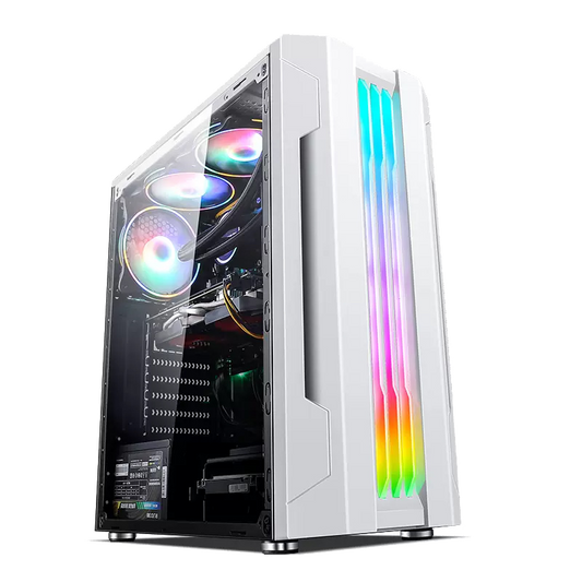 积至EVESKY 晨光台式电脑机箱RGB灯光大侧透电竞游戏水冷主机机箱