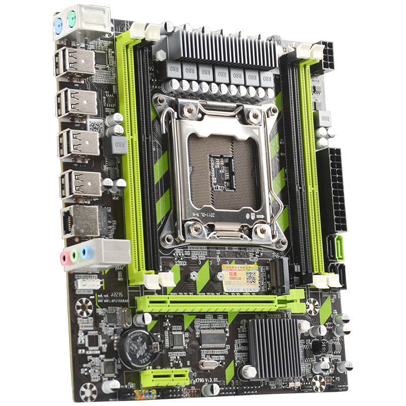 Mingsu X79 DDR3 LGA 2100 four memory interface gaming computer motherboard supports M.2 solid state drive 1000M X79 motherboard