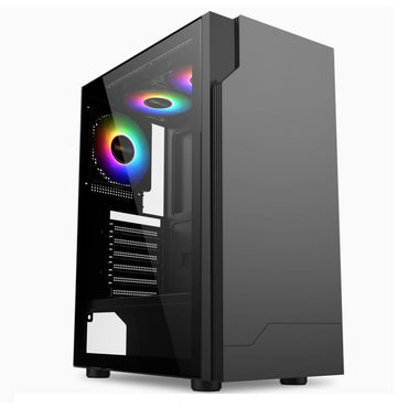 X99 电竞电脑机箱 MATX/ATX侧透机箱 台式电脑主机箱 支持330MM显卡 160MM风冷 E-ATX办公游戏机箱 黑白可选
