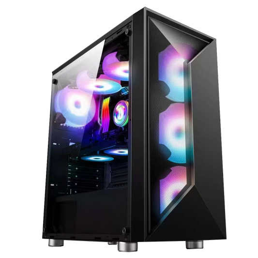 X99 双通王E-ATX/ATX/M-ATX/ITXI游戏电脑透明玻璃ARGB灯光同步电脑机箱
