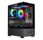 铭速 MINGSU T07 海景房电竞机箱｜270°全景侧透｜M-ATX/ITX｜支持280mm显卡｜高风道散热｜黑色电脑机