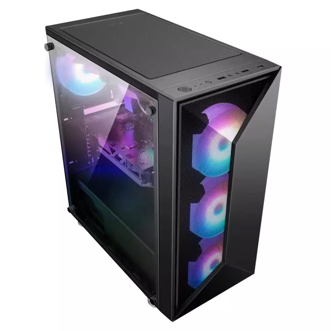 X99 双通王E-ATX/ATX/M-ATX/ITXI游戏电脑透明玻璃ARGB灯光同步电脑机箱