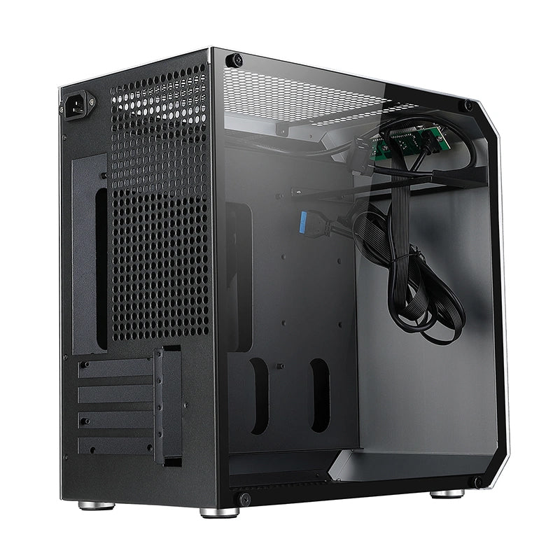 Sumtax VP100 desktop computer case, personalized mini MATX tempered glass, full side see-through, all-aluminum alloy computer case