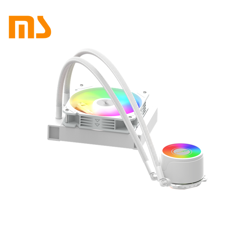 SUMTAX ชุดน้ำระบบปิด Tsunami 240 360 Unlimited Deep Space Lighting ARGB Multi-platform CPU Liquid Cooler รับประกันสินค้า 2 ปี White