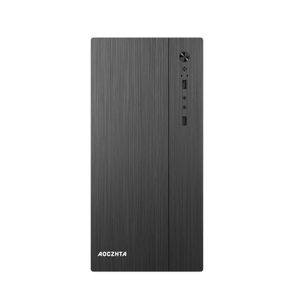 AOCZHTA 战斗者 MATX商务办公电脑机箱 拉丝面板机箱 支持M-ATX/ITX主板 支持250mm显卡 办公家用DIY台式机机箱 黑色
