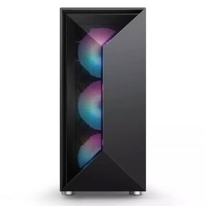X99 双通王E-ATX/ATX/M-ATX/ITXI游戏电脑透明玻璃ARGB灯光同步电脑机箱