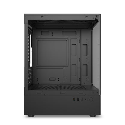 AOCZHTA 阳光房 MATX海景房电脑机箱 无立柱全景侧透 支持240水冷 USB3.0 支持305mm显卡 DIY电竞游戏机箱 黑色