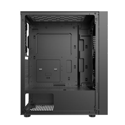 AOCZHTA 光影 ATX电竞电脑机箱 铁网散热侧透机箱 支持ATX/M-ATX/ITX主板 USB3.0 支持310mm显卡 DIY游戏机箱 黑色