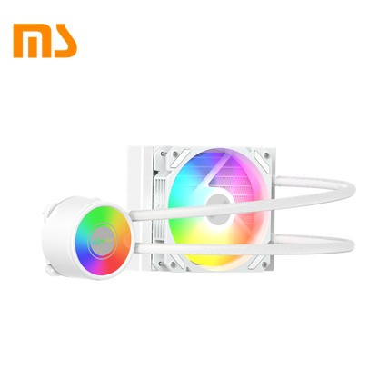 SUMTAX ชุดน้ำระบบปิด Tsunami 240 360 Unlimited Deep Space Lighting ARGB Multi-platform CPU Liquid Cooler รับประกันสินค้า 2 ปี White