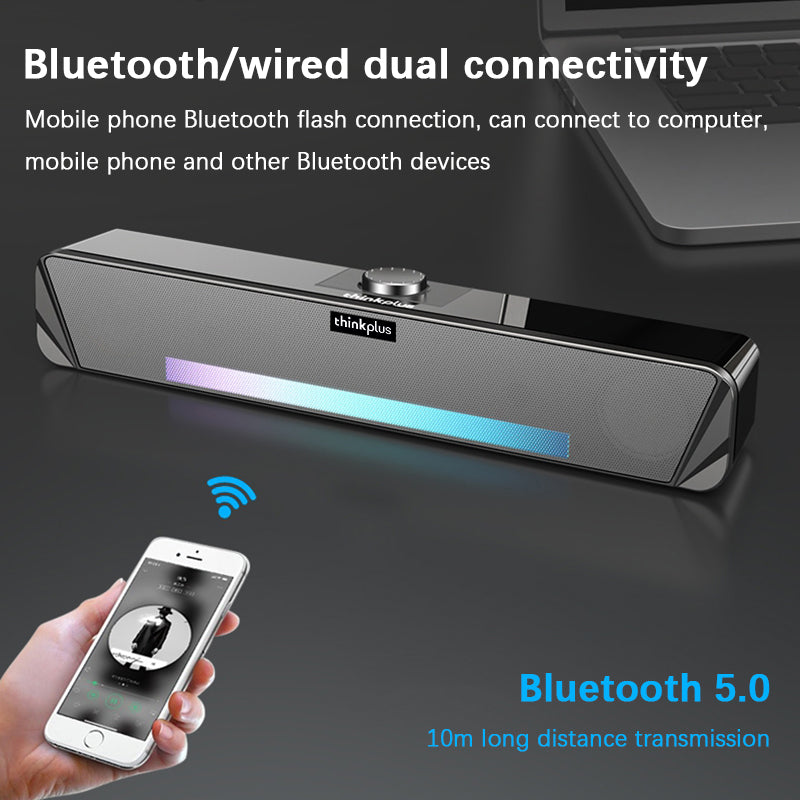 Lenovo Bluetooth Speaker ลำโพงคอมพิวเตอร์ ARGB Bluetooth Speaker