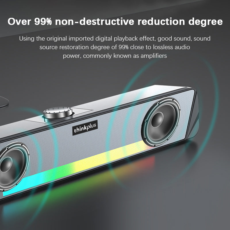 Lenovo Bluetooth Speaker ลำโพงคอมพิวเตอร์ ARGB Bluetooth Speaker
