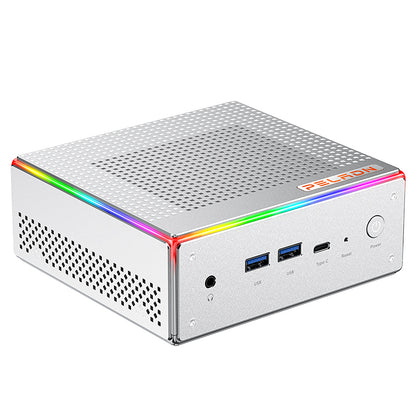 (Book 7 days to Thailand) Silver Wing HA-4 mini host built-in AMD7840HS processor, support Windows11/LINUX system wifi6 computer host mini computer host square box PC small computer host