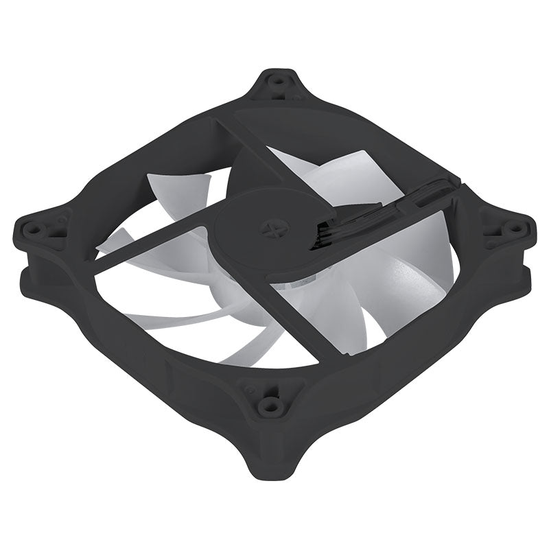 Ice crystal white computer case fan 12CM case cooling fan led fantasy case fan