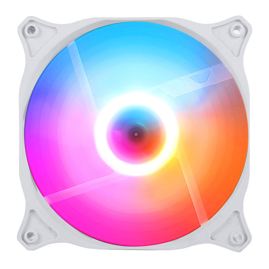 Ice crystal white computer case fan 12CM case cooling fan led fantasy case fan