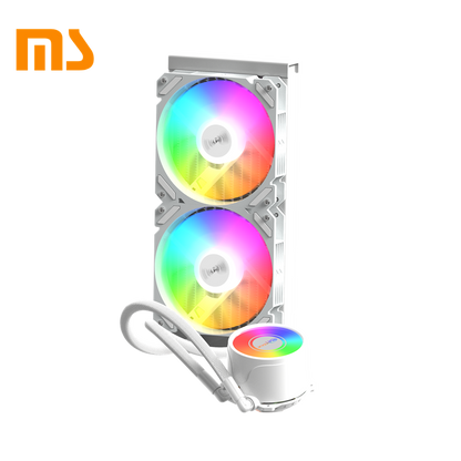SUMTAX ชุดน้ำระบบปิด Tsunami 240 360 Unlimited Deep Space Lighting ARGB Multi-platform CPU Liquid Cooler รับประกันสินค้า 2 ปี White