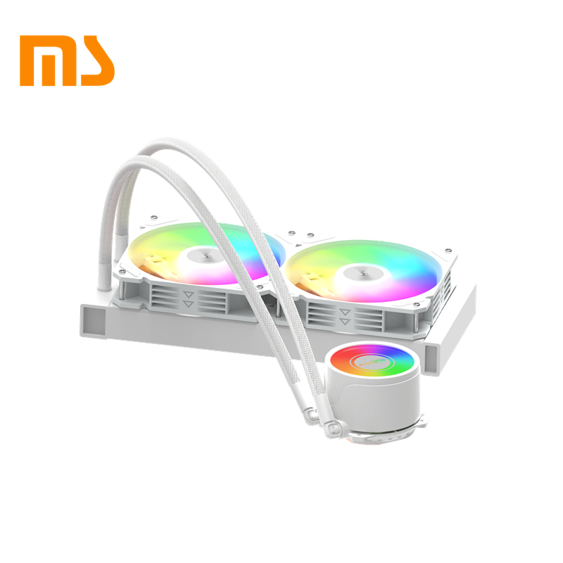SUMTAX ชุดน้ำระบบปิด Tsunami 240 360 Unlimited Deep Space Lighting ARGB Multi-platform CPU Liquid Cooler รับประกันสินค้า 2 ปี White