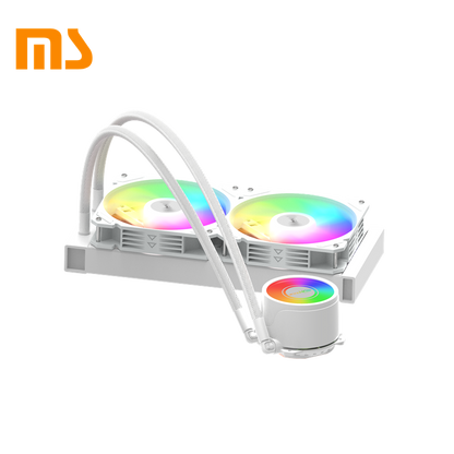SUMTAX ชุดน้ำระบบปิด Tsunami 240 360 Unlimited Deep Space Lighting ARGB Multi-platform CPU Liquid Cooler รับประกันสินค้า 2 ปี White