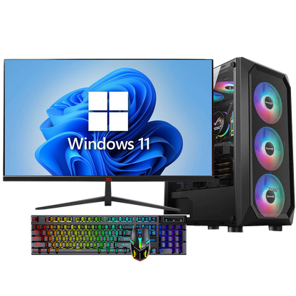 27英寸全套Intel® Core™ i5-12400F处理器DDR4 16GB M.2 512GB GTX1660S 6G独立显卡第12代台式电脑全套