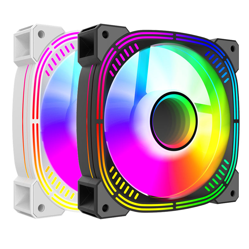 Prism 4Pro second generation fourth generation 12CM chassis cooling fan 5V3 pin ARGB fantasy PWM temperature control silent fan