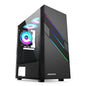 AOCZHTA 炫彩1号 ATX电竞电脑机箱 光效面板侧透机箱 支持ATX/Micro-ATX/ITX主板 USB3.0 支持310mm显卡 DIY游戏机箱 黑色