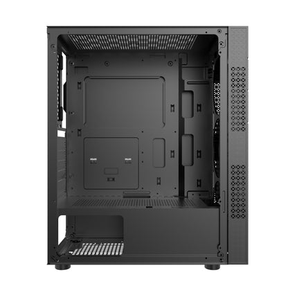 AOCZHTA 炫彩1号 ATX电竞电脑机箱 光效面板侧透机箱 支持ATX/Micro-ATX/ITX主板 USB3.0 支持310mm显卡 DIY游戏机箱 黑色