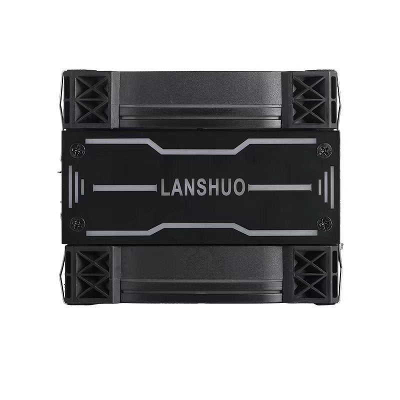 Prism Black ARGB Dual Fan 4 Heat Pipe Top Cover Illuminated CPU Cooler Available in Black and White 