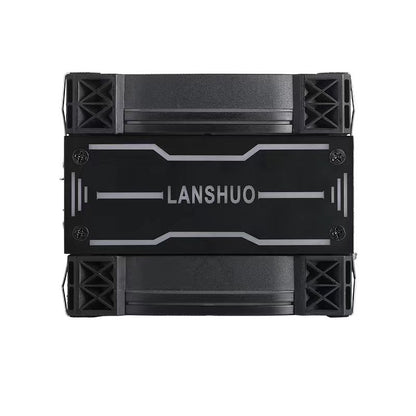 Prism Black ARGB Dual Fan 4 Heat Pipe Top Cover Illuminated CPU Cooler Available in Black and White 