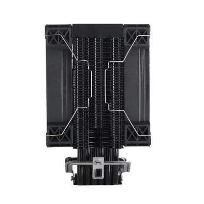 Prism Black ARGB Dual Fan 4 Heat Pipe Top Cover Illuminated CPU Cooler Available in Black and White 